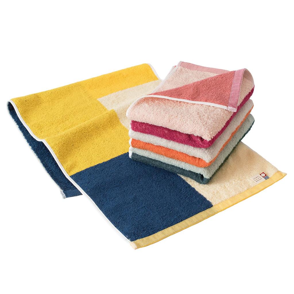 Bloom Imabari Towel Certified Face Towel 4-Piece Set, Cocktail Towel, Absorbent, Quick-Drying, Reversible, Made in Japan, 100% Cotton (All Colors)