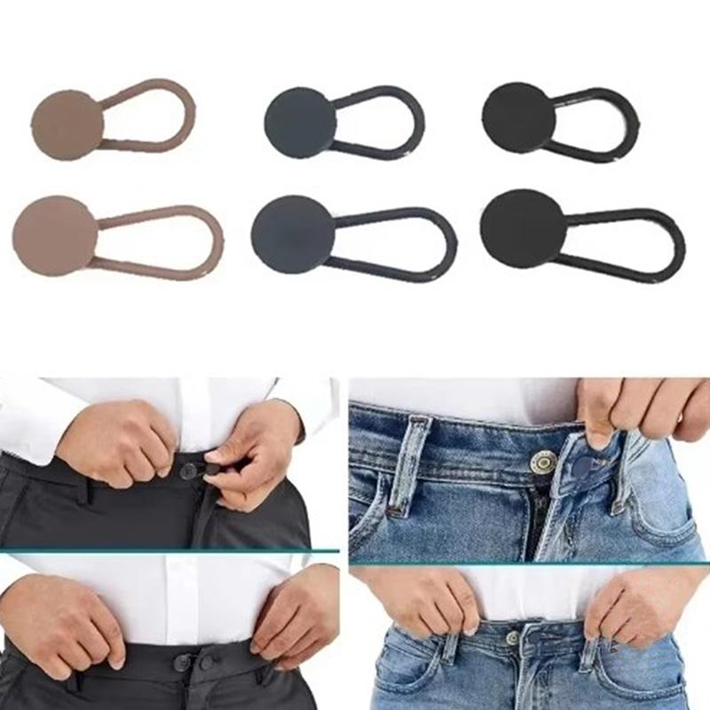 5Pcs 15Mm/18Mm Pants Extender Buttons Flexible Waist Extenders For Black Jeans Pants Pregnancy Trousers Lengthen Rubber Button