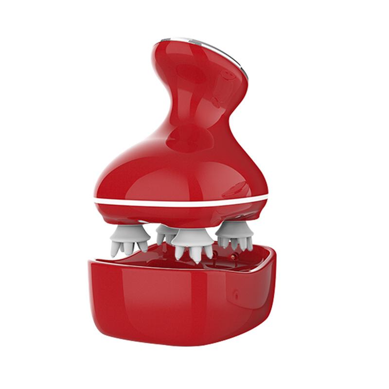 Electric Head Massager Home Health Massager Dry and Wet Kneading Vibrating Scalp Massager