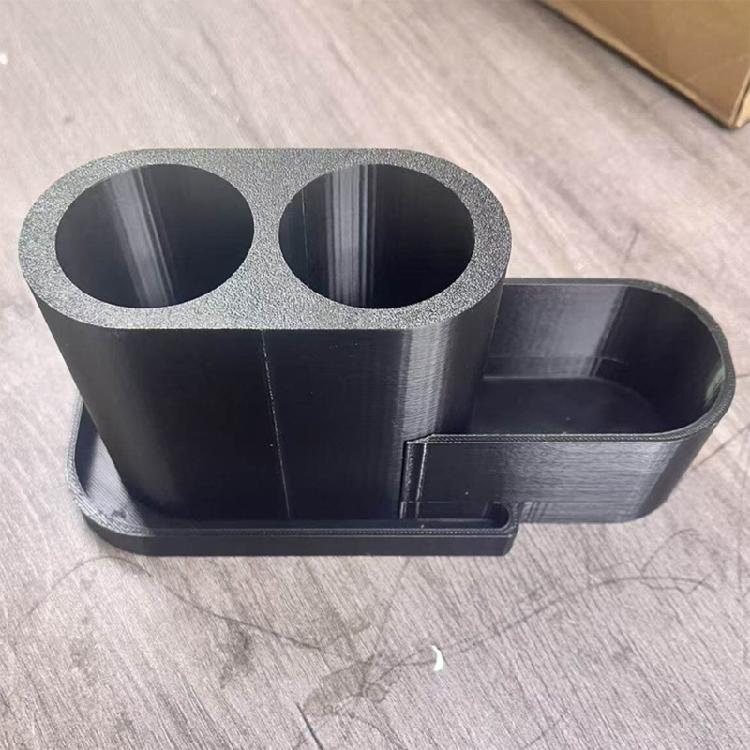Dorm Bathroom Toothbrush Holder Plastic Counter Stand, Electric Brush Storage Holder for Small Sink Home Spaces