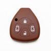 IKT Silicone Cover for Toyota, Keyless Keyless Keys, 4 Buttons, Brown, Alphard, Noah, Voxy,