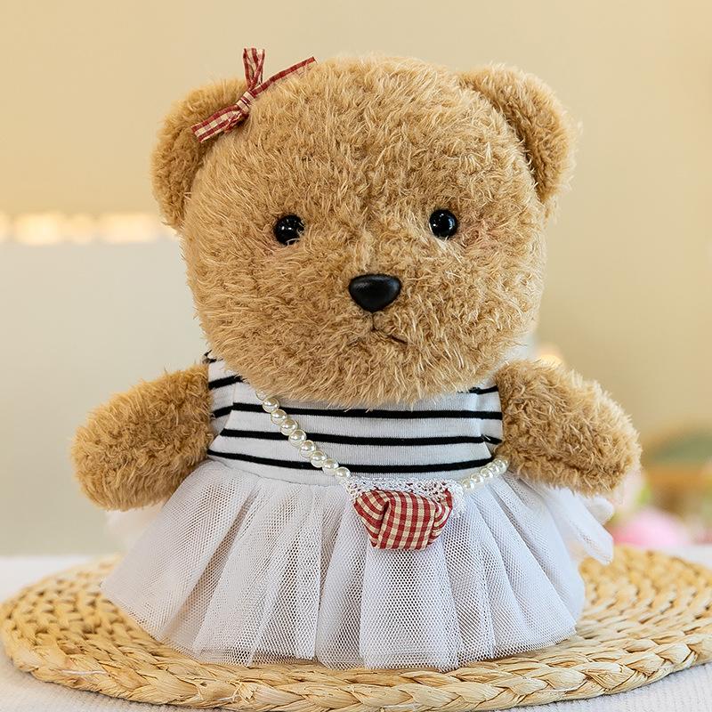 Couple Cute Bear Plush Toy Kids Gift Scratcher Rag Doll Car Doll