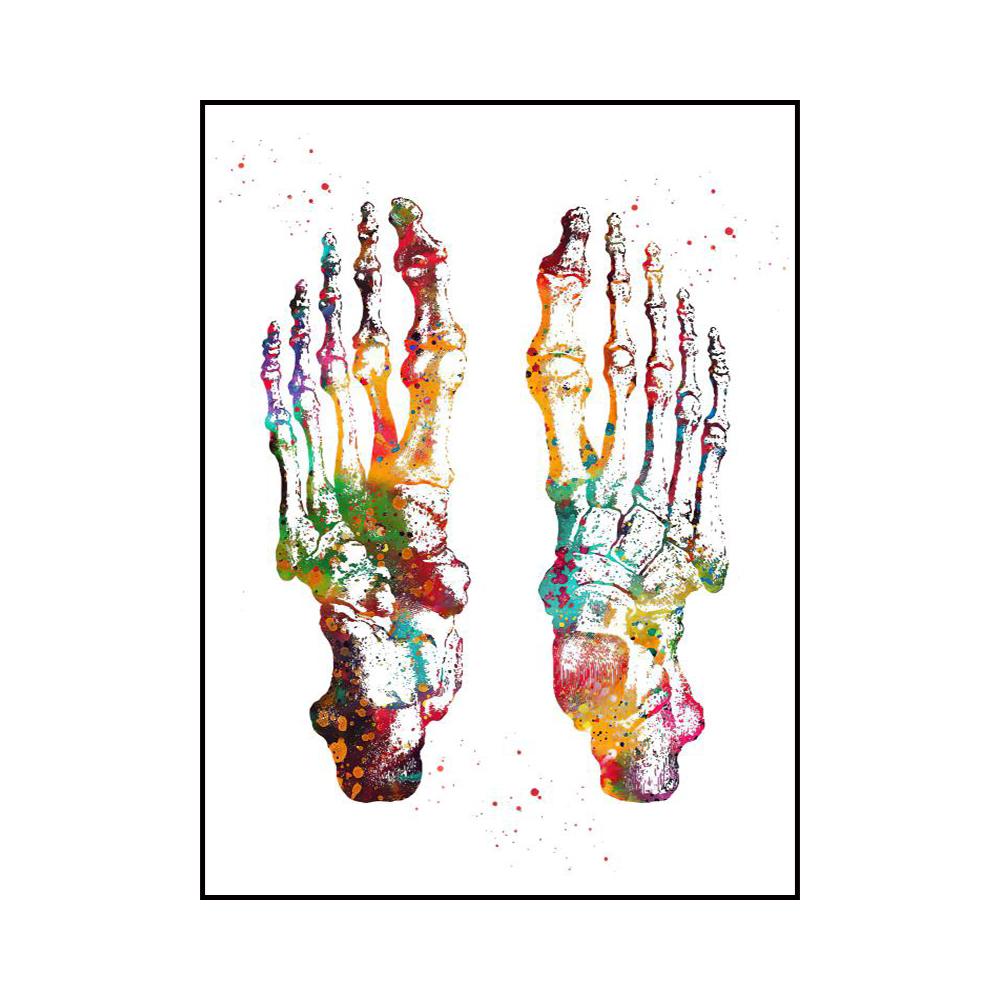 Abstract Organs Heart Skeleton Teeth Painted Wall Art Posters Home Room Decoration Canvas Painting Murals Pictures Print Artwork
