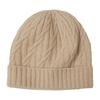 Women's Pure Cashmere Cable Knit Beanie - Warm, Windproof with Ear Protection for Autumn/Winter