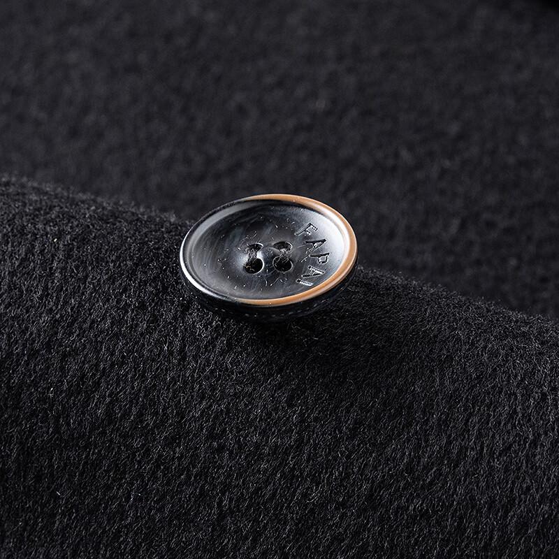 FAPAI Men's Detachable Goose Down Wool Overcoat