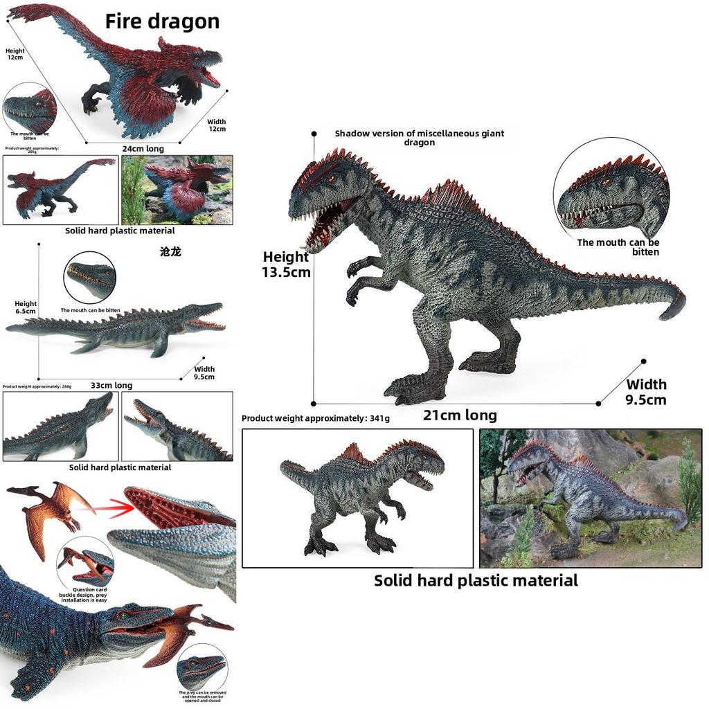 Mosasaurus Dinosaur Collectible Model With Movable Jaws For Learning And Fun