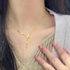 Butterfly Fringe Necklace Women Titanium Steel Simple Collarbone Chain Accessory Non Fading