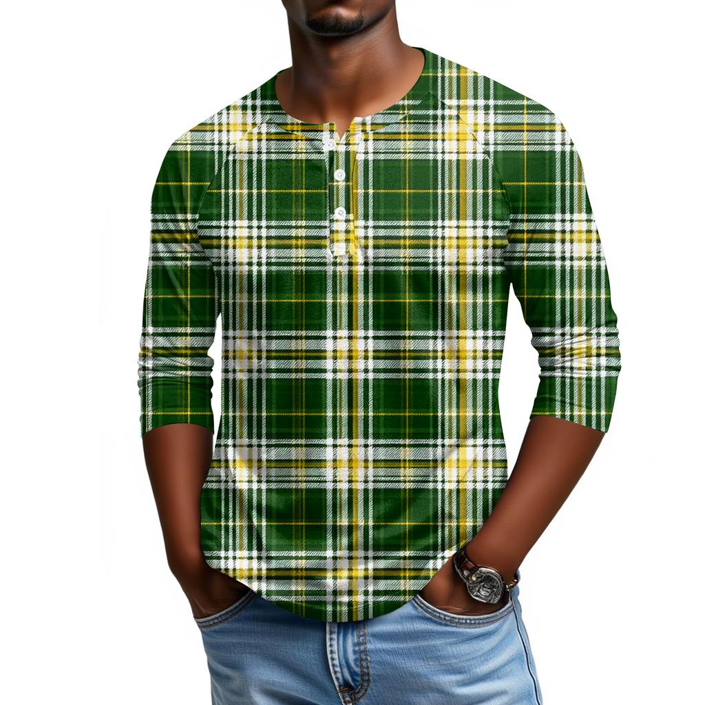 Men's Raglan Sleeve Three-quarter Sleeve Top