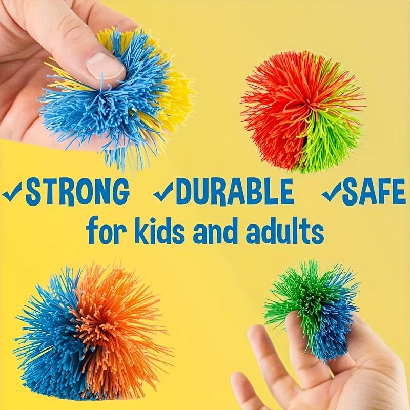 Regenbogen Silikon Pompon Ball Kinder Sensorisches Spielzeug
