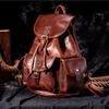 Crazy Horse Leather Outdoor Bag Leisure Travel Backpack Large Capacity Backpack Genuine Leather Travel Bag for Men