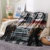 1Pc Supernatural Brothers Print Flannel Blanket, High quality Comfortable for All Seasons, Home Decor, Warmth and Comfort, Perfect for Christmas Gifts