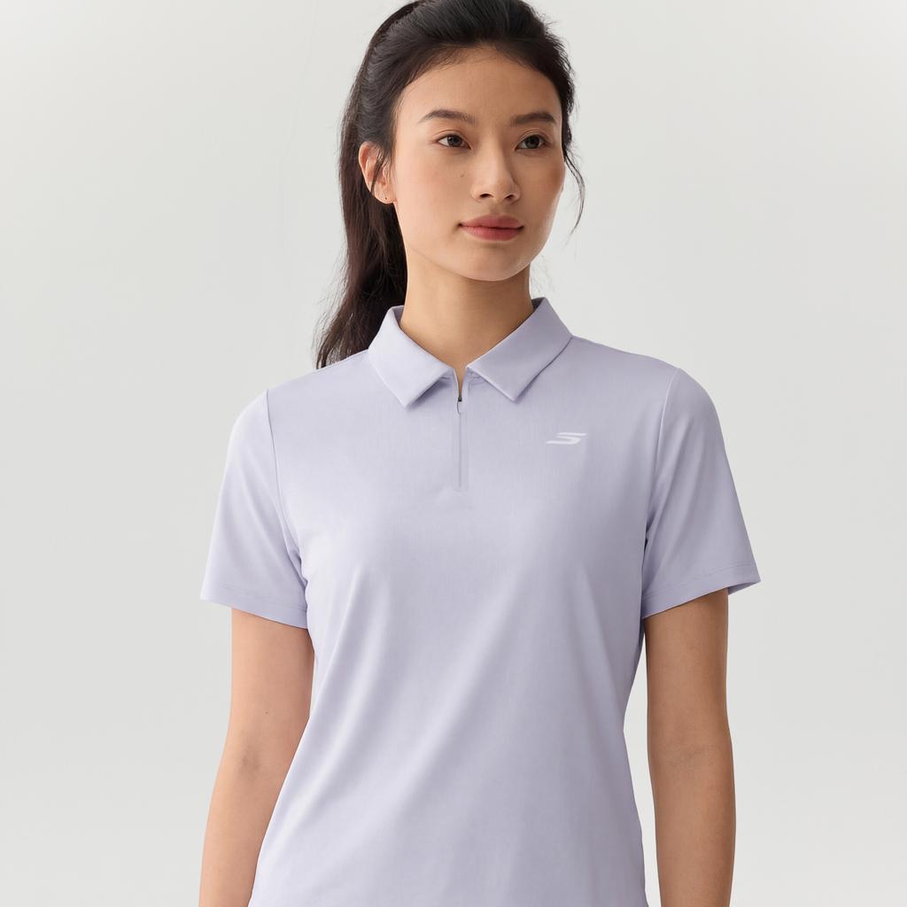Skechers Solid Moisture-Wicking Breathable Polo Shirt Women tops P226W246-00FW