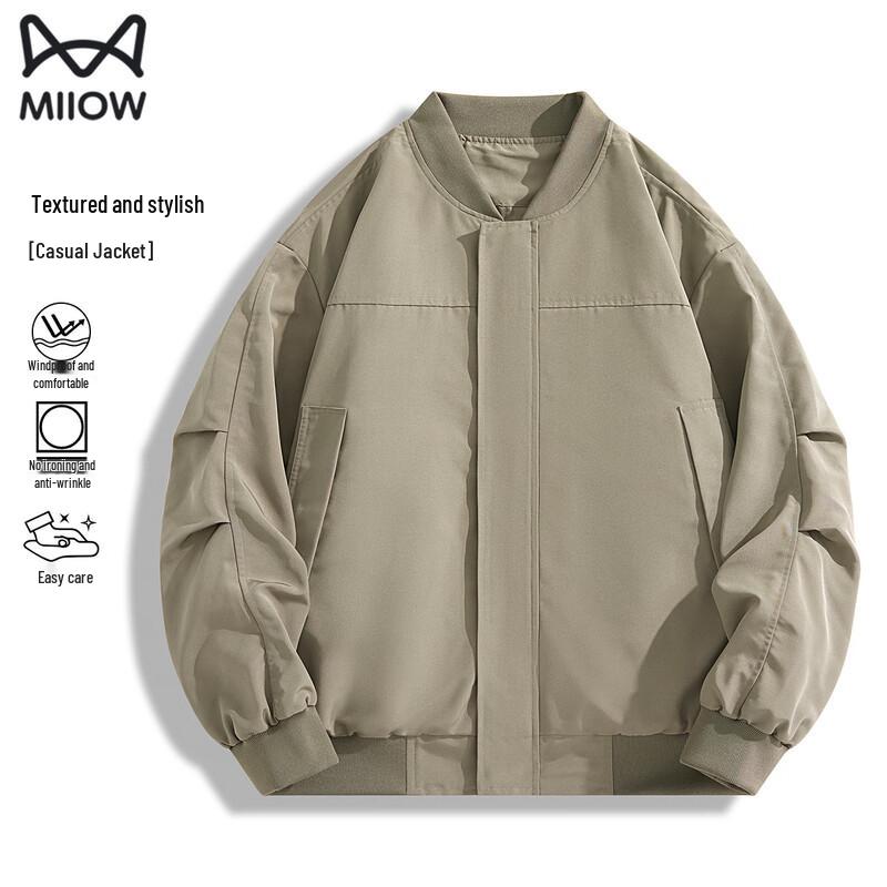 MaoRen Men's Spring Autumn Casual Baseball Jacket