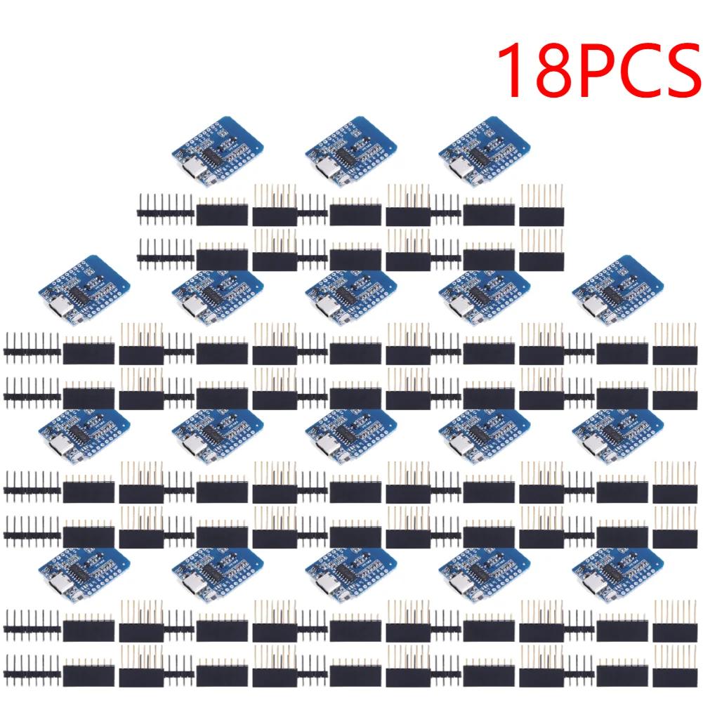 1-20PCS ESP8266 D1 Mini WIFI Development Board ESP-12F CH340G CH340 V2 Usb Wemos D1 Mini Nodemcu Lua Iot Board 3.3V Met Pins