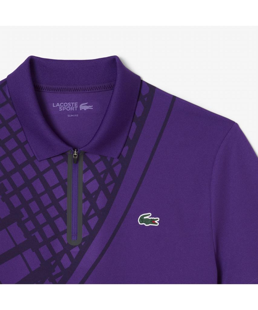 LACOSTE Polo Manches Courtes Demi-Zip Tennis Homme Dh4756-55N Hxl