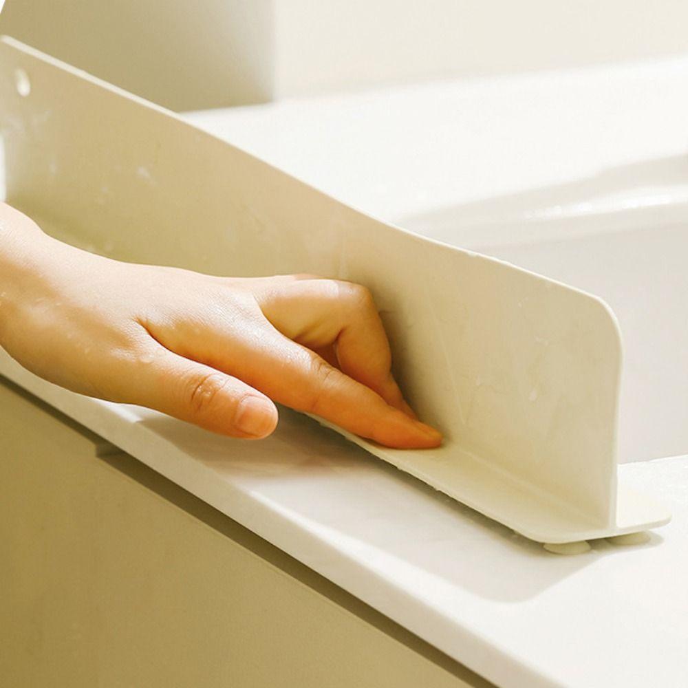 With Suction Cup Sink Splash Guard Oil-Proof Kitchen Water Barrier Water Sink Flap Household
