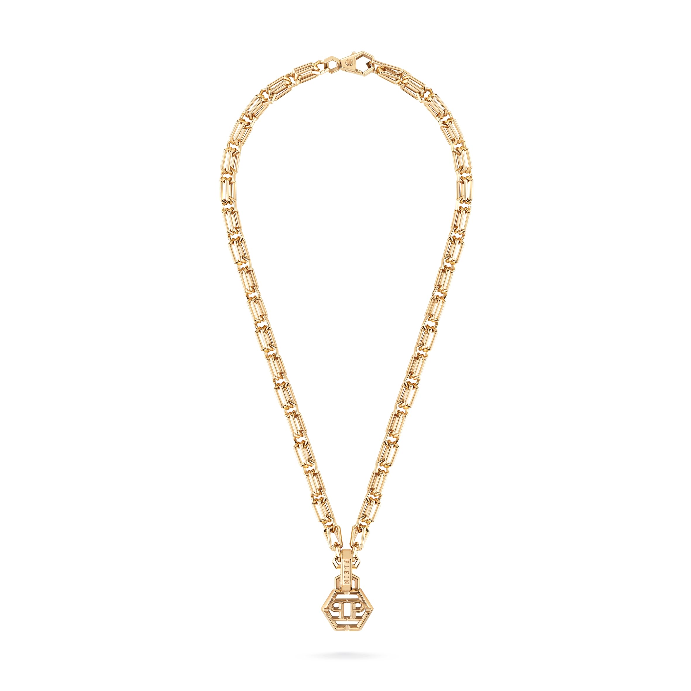 

Plein Accessory Necklace UNITY PJ9EA08NU UNITY IP Yellow Gold Necklace Yellow Gold Stainless Steel [Philip Jewelry] Men s [Item]