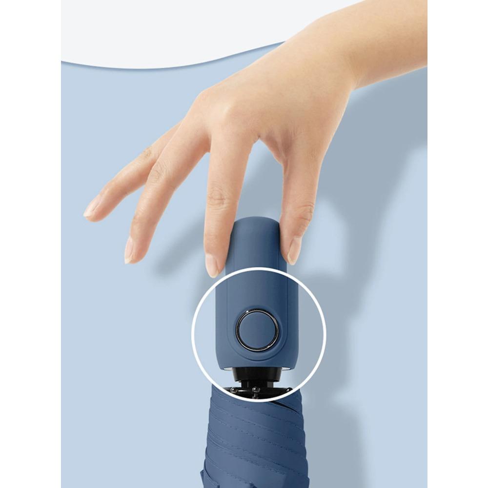 minimalist Morandi fully automatic umbrellas with solid color, black glue, clear umbrella, sunshade