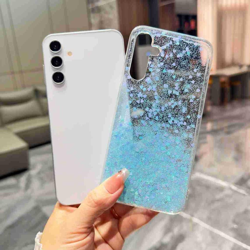 Small Fresh Gradual Change Glitter Love Sequins Epoxy Samsung S11U Mobile Phone Case S11/S11/a11/A11