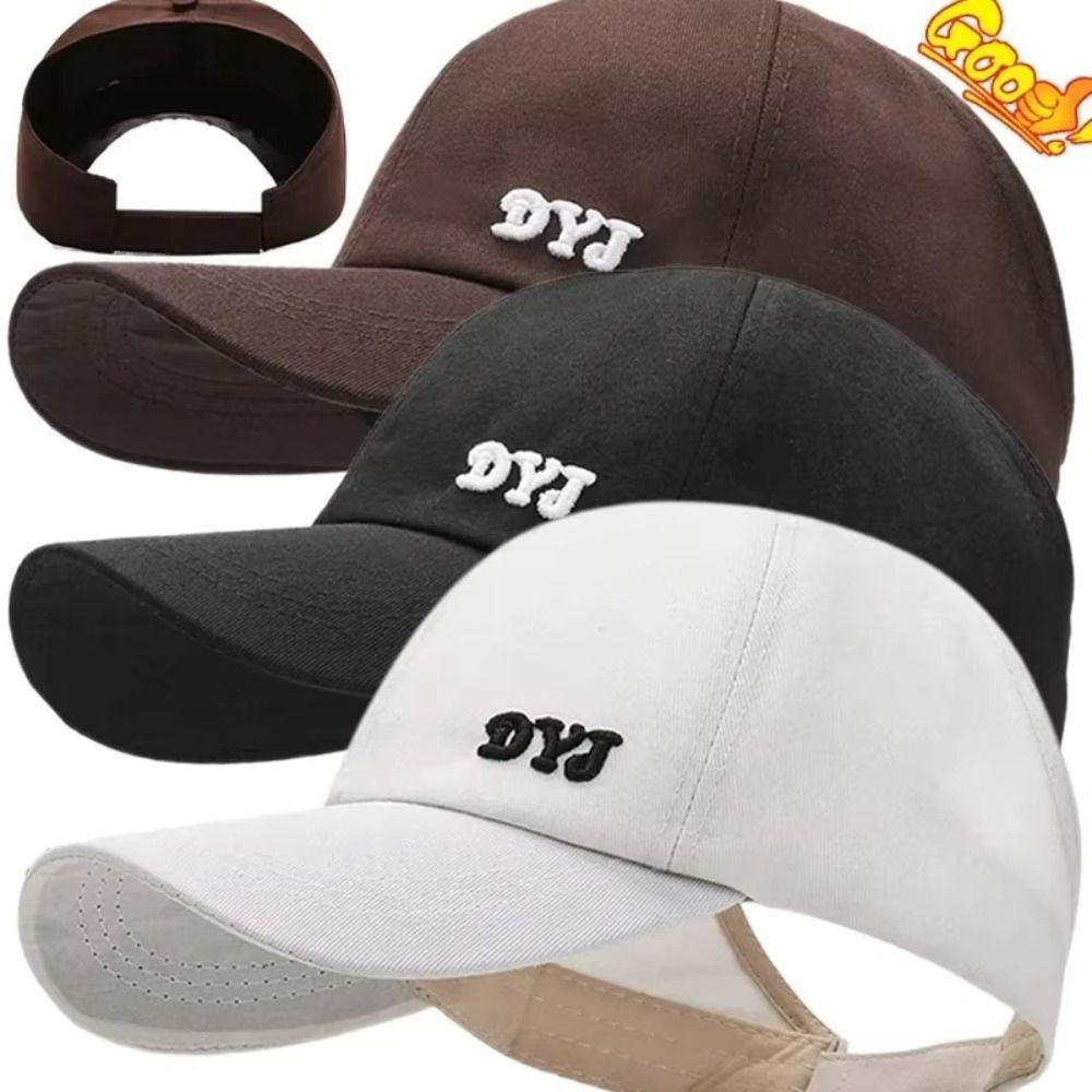 Korean Style Sun Hat Cotton Peaked Cap Casual Empty Top Baseball Cap  Outdoor