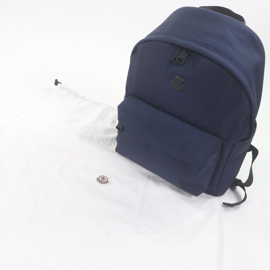 Excellent MONCLER Backpack Â· Daypack New Pierrick Logo patch Navy Nylon mens Used