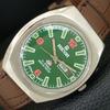 JAPAN VINTAGE RICOH R31 AUTOMATIC MENS GREEN COLOR DIAL WATCH A707658-1