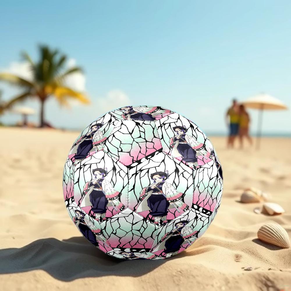 1pc Demon Slayer Kimetsu No Yaiba Football Soccer Ball Size 5 Indoor Soccer Ball Fashion Colorful  Backyard Game -Great For Sports Fans Gift HE3