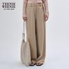Teenie Weenie Women's Acetate Blend Draped Straight-Leg Pants