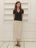 Liel Faint Lace Skirt (Natural)