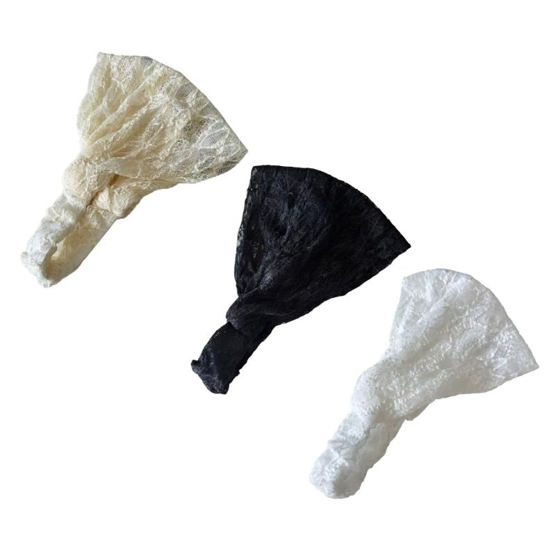 Elegantes Spitzen-Stirnband Atmungsaktives Haarband Für Damen Mädchen Tägliches Tragen Sport Reisen Besonderer Anlass Haarschmuck