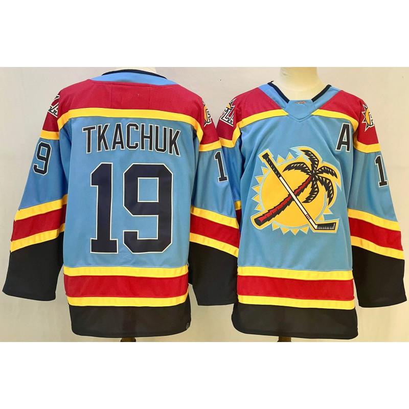 Mens Retro Ice Hockey Jersey Team Florida Panthers 16 Embroidered Practice Uniform Cotton Blend