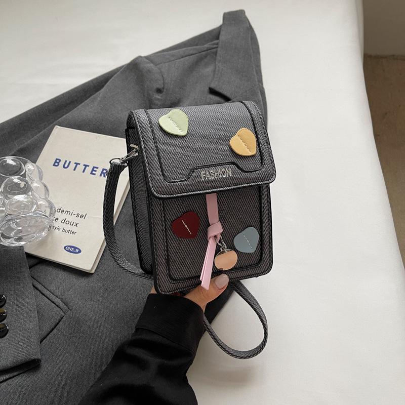 

2024 new personalized small square bag personalized mobile phone bag fashionable foreign casual messenger bag popular small bag women