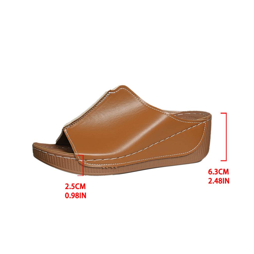 Fashion 2024 Summer New Slippers Beach Soft Heels Sandals Platform Summer Fashion Casual Designer Slippers Slides Women Shoes for Women