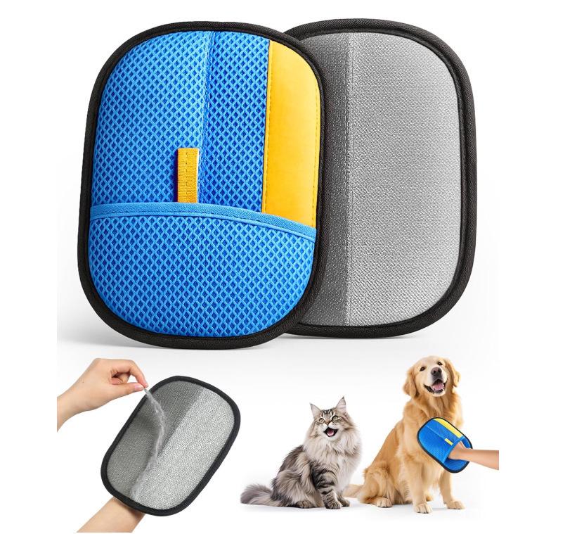 Anti-Static Pet Hair Removal Gloves for Cats and Dogs