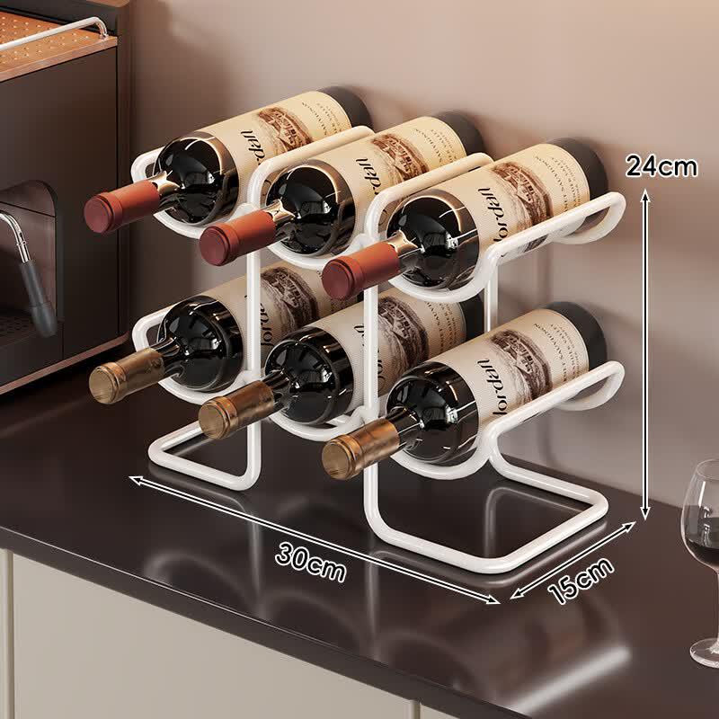 

Luxury Steel Wine Rack with Hanging Glass Holder