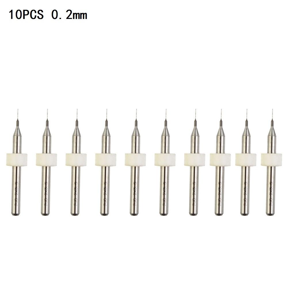 PCB Drill Bits Supplies Trimming Wood Workshop 10pcs Acrylic Aluminium Carbide