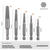 Hex Shank Screw Extractor: Fine Thread, Single Head, Reverse Thread for Stripped and Damaged Screws