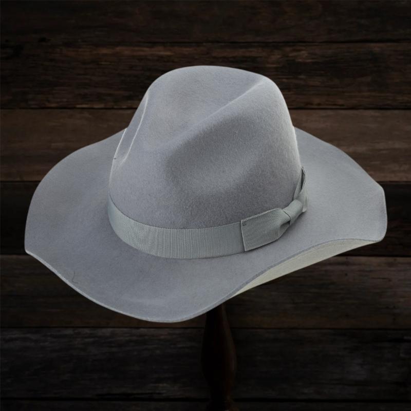 Chapéu Homburg de Lã Chapéu Exótico para Mulheres Homens Adereços para Fotos Western para Homens Mulheres Uso Unissex Chapelaria