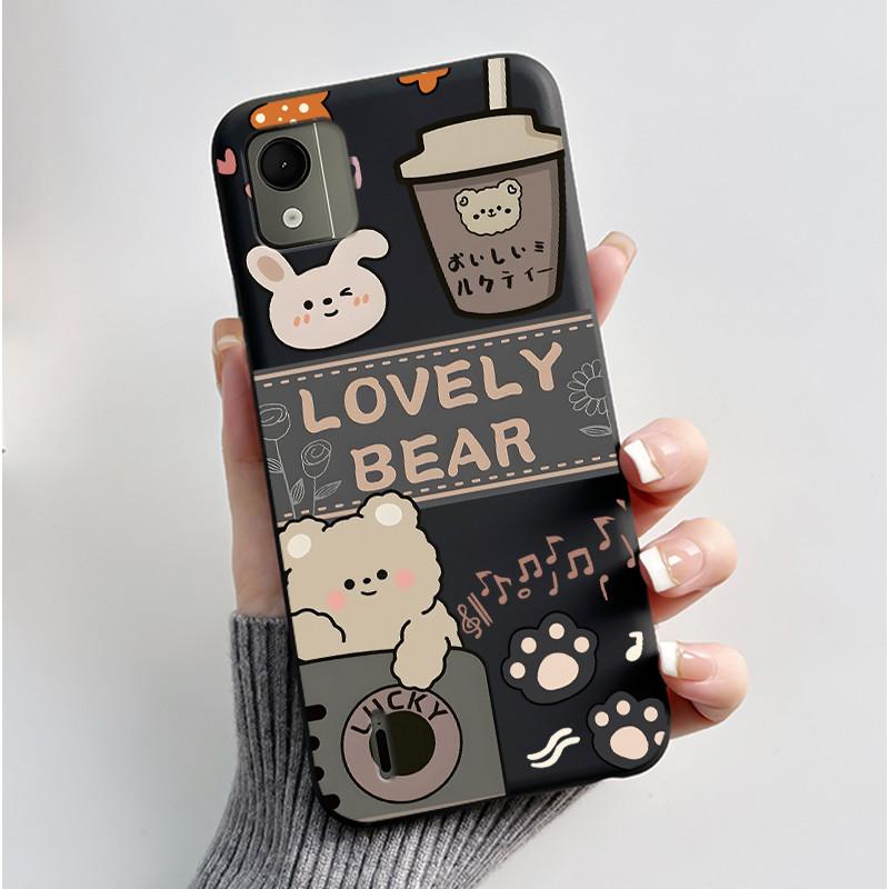 Cute Case For Nokia C110 4G Fundas Capa Printing Shell Protective Cover Soft Silicone Cartoon Phone Casing Coque
