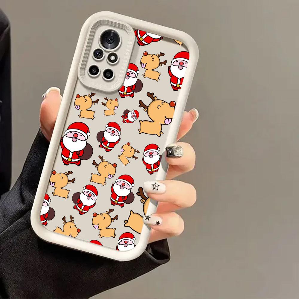 Phone Case For Redmi 15C 14C 13C 12C 15 Christmas Snowman Christmas Tree Cover For Redmi Note 9 10 11 12 13 14 Pro Plus 5G Coque