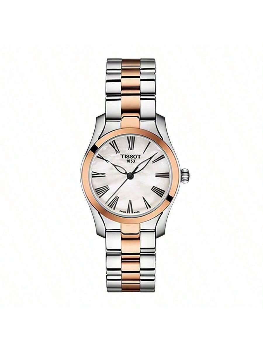 Tissot Wave Series, quartz movement, 30m water-resistant, women s watch, Swiss-made, 30mm, white dial, stainless steel case, T112.210.22.113.01 белый