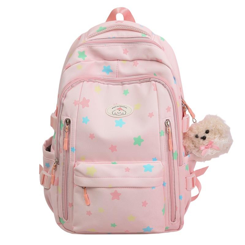Schoolbag Female Korean Version of the New Large-capacity Schoolbag Junior High School Students Female Japanese Simple Casual Fashion Backpack