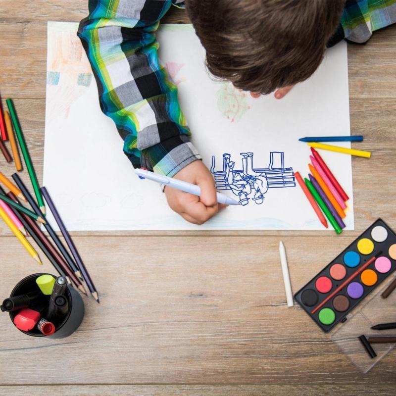 6 Pcs 4 Colors Shuttle Pen Retractable Ballpoint Pen 4 in 1 Multicolor Pen Office School Supplies for Smooth Writing