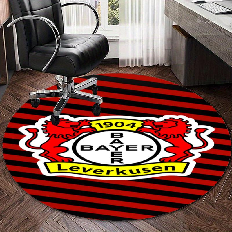 Personalized Bayer Leverkusen Round Chair Office Rug - Perfect for Mat, Office Chair & More - Ideal Gift for Birthdays and Holidays