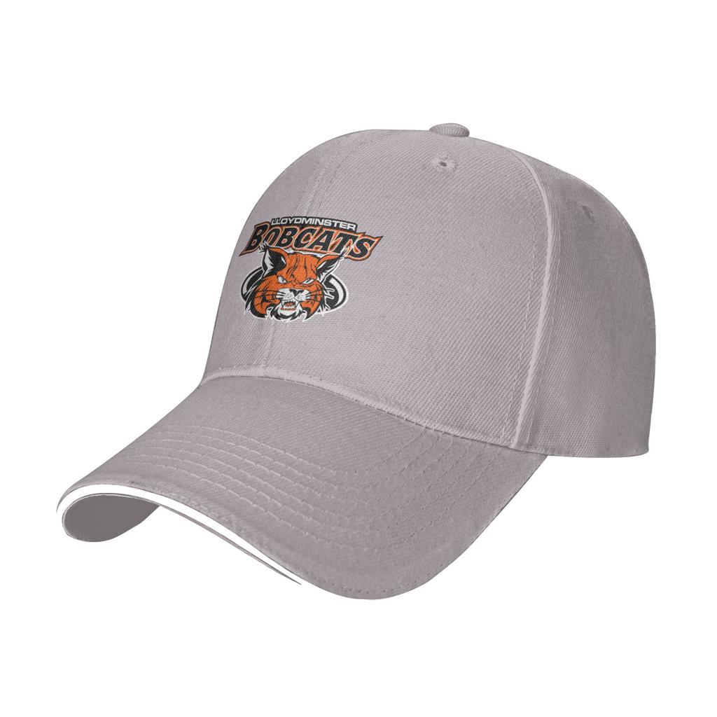 Fashion Lloydminster Bobcats Logo Curved Brim Baseball Cap Brand New Authentic Product Black Cap