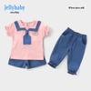 JELLYBABY Girls' 3-Piece Academic Style Summer Set