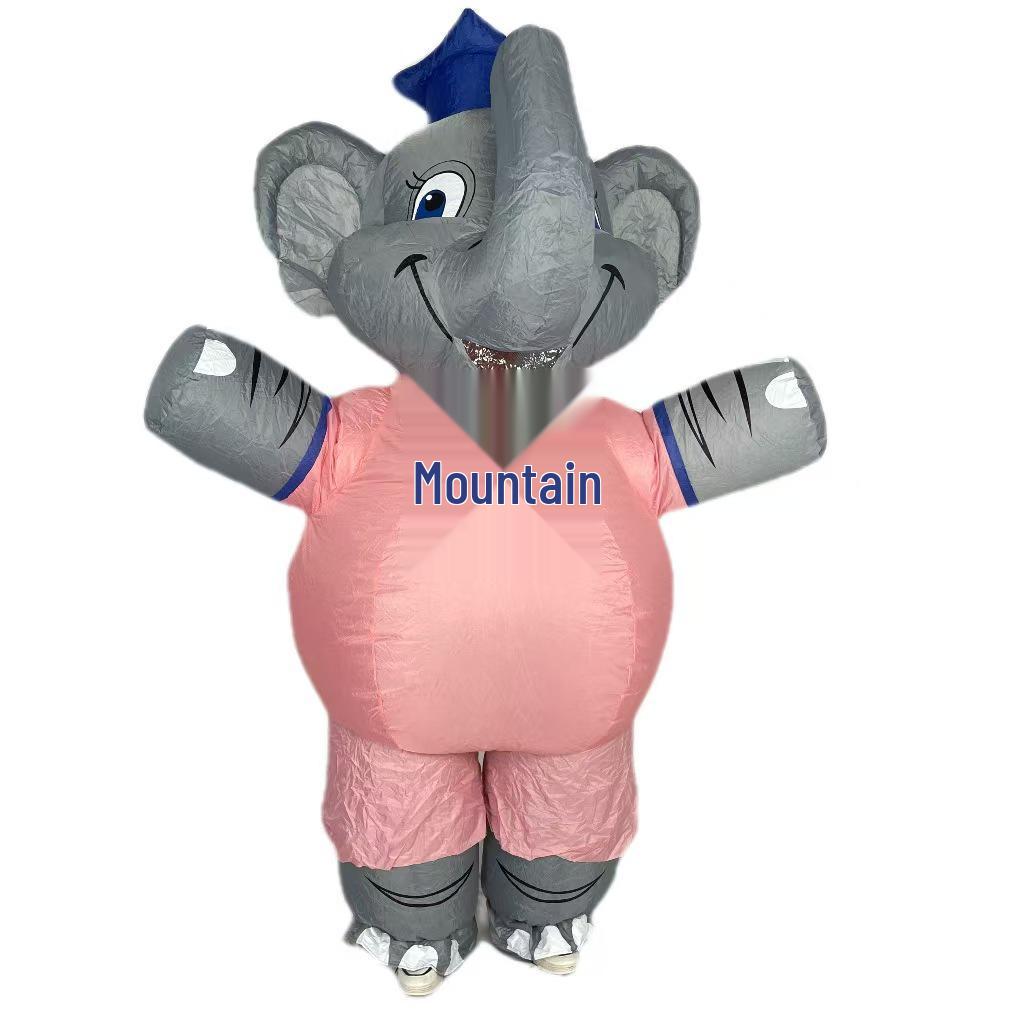 Grijze Muis Halloween Maskerade Opblaasbaar Kostuum Prop