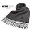 MICHIKO LONNDON Scarf 100% Wool muffler Houndstooth pattern Designed to complement suit jackets Ideal for gifts