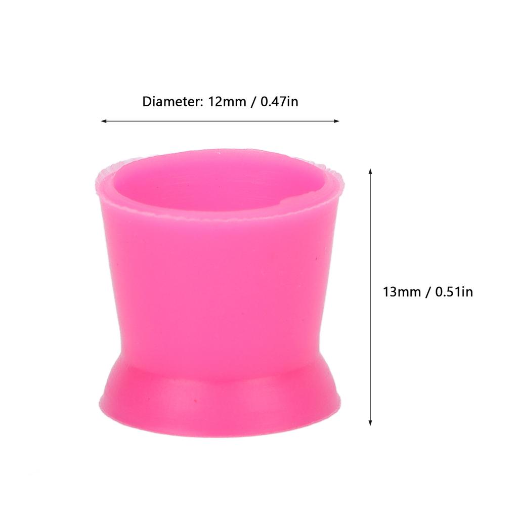 300pcs Tattoo Ink Cup Disposable Silicone Tattoo Pigment Cup Eyebrow Eyeliner Lip Color Pigment Cup