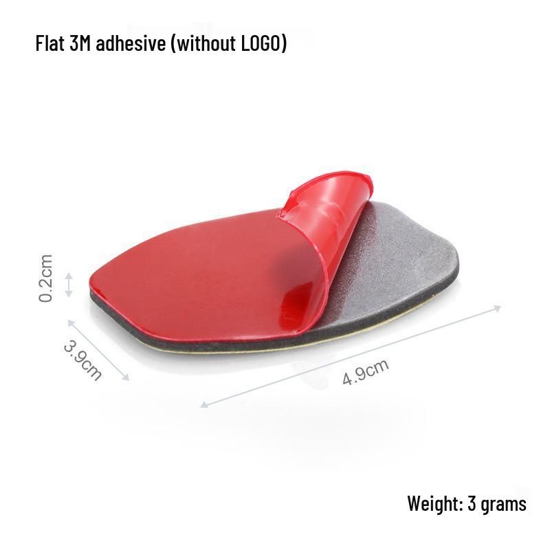 Curved & Flat Base Mounts for Action Cameras - Helmet Accessories with 3M Adhesive